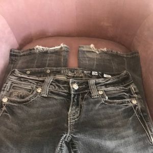 Miss Me Gray Boot Cut Jeans Sz 26
